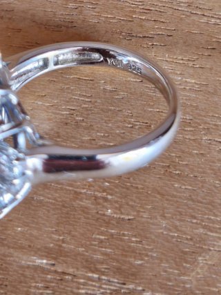 Anillo Plata y pedrería