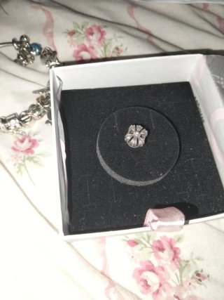 Lote charms Pandora plata y perlas circonitas