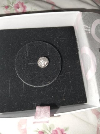 Lote charms Pandora plata y perlas circonitas