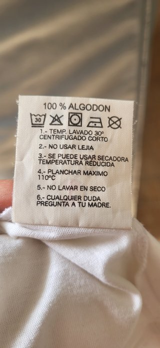 Camiseta algodon Calavera La Sal talla XS