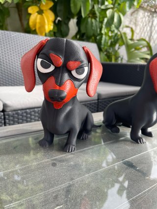 Figura Teckel gruñon 3d