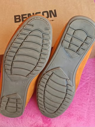 Mocasines Ante Naranja Talla 42