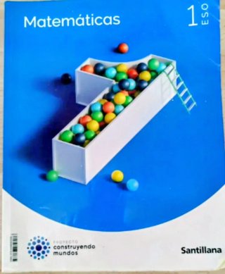 Matemáticas 1 ESO Santillana ISBN  9788468082608