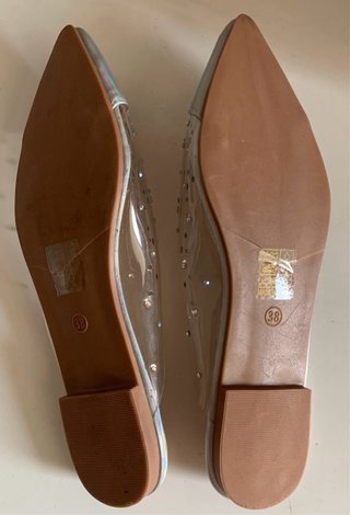 Zapatos planos H&D mujer multicolor/plata