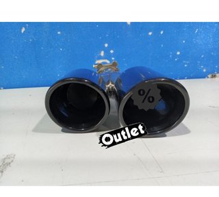 FE COLA IZQ ESCAPE UNIVERSAL 4 x 89MM ACERO INOX NEGRO AHUMA