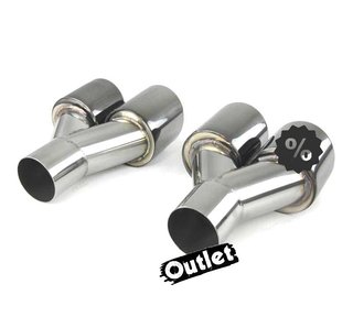 FE COLA IZQ ESCAPE UNIVERSAL 4 x 89MM ACERO INOX NEGRO AHUMA