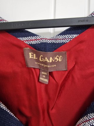 Vestido El Ganso Talla 42 Rayas