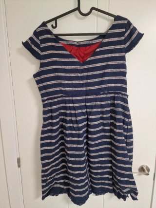Vestido El Ganso Talla 42 Rayas