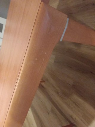 Mesa de comedor extensible de madera