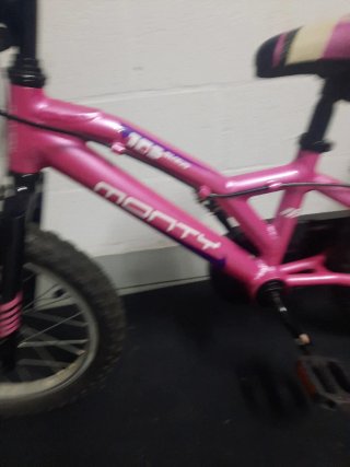 Bicicleta infantil Monty rosa aluminio