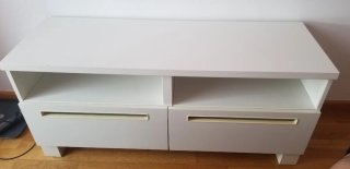 Cómoda TV Ikea Beige/Blanco