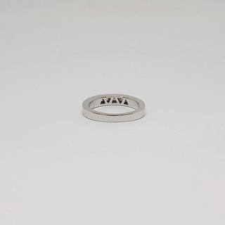 Sortija Oro Blanco 18k Media Corona Brillantes