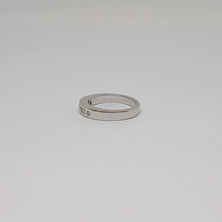 Sortija Oro Blanco 18k Media Corona Brillantes