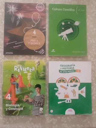 Libros de texto 4° eso