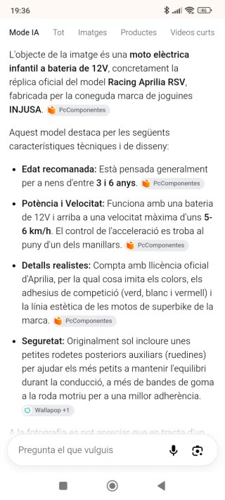 Moto Juguete Aprilia Niños
