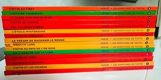Lote 15 cómics Tintín en francés