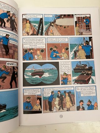 Lote 9 cómics Tintín en francés