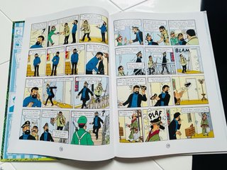 Lote 9 cómics Tintín en francés
