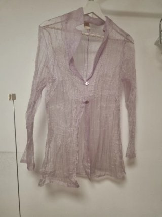 Blusa Morada Transparente