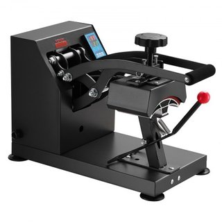 Prensa de Calor para Sombreros Máquina de Prensa de Calor de 5.5 x 3.5 pulgadas 600W Máquina Profesional de Prensa de Calor para Sombreros y Gorras con 12000 Horas de Vida Temporizador Digital LCD...