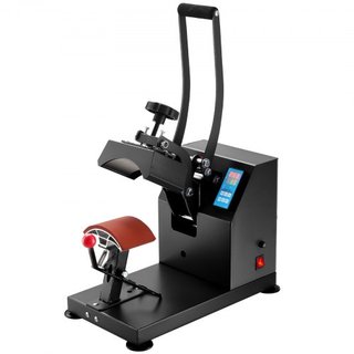 Prensa de Calor para Sombreros Máquina de Prensa de Calor de 5.5 x 3.5 pulgadas 600W Máquina Profesional de Prensa de Calor para Sombreros y Gorras con 12000 Horas de Vida Temporizador Digital LCD...