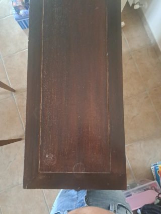 Mueble de entrada colonial madera