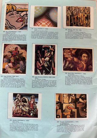 Libro de Cromos Maestros de la Pintura