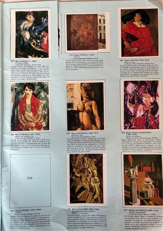Libro de Cromos Maestros de la Pintura