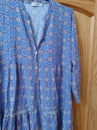Vestido Verano Volante Camisero Talla 42/XL