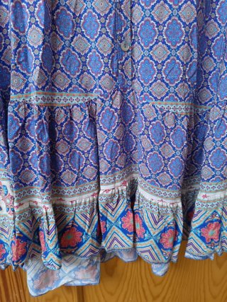 Vestido Verano Volante Camisero Talla 42/XL