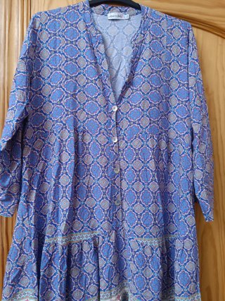 Vestido Verano Volante Camisero Talla 42/XL