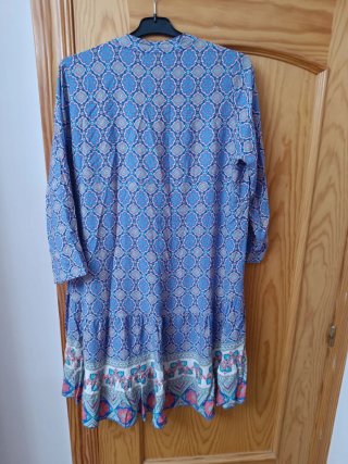 Vestido Verano Volante Camisero Talla 42/XL