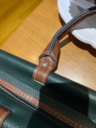 Bolso Duracell Piel Marrón y Verde