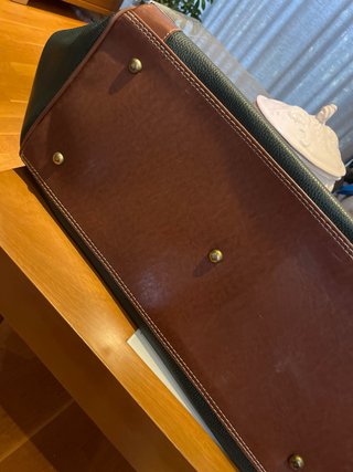 Bolso Duracell Piel Marrón y Verde