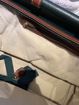 Bolso Duracell Piel Marrón y Verde