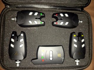 Set 4 Alarmas Carpfishing + Receptor Nuevas