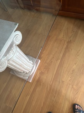 Mesa Comedor Cristal y Mármol
