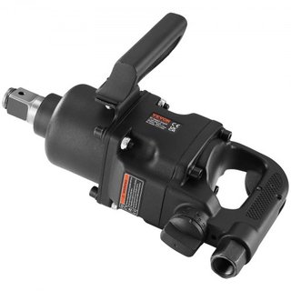 Llave de Impacto Neumática de 2.5 cm, Hasta 3690.5 Nm de Salida de Torque Inverso Llave de Impacto Neumática de 2.5 cm Ligera con 2 Mangos para Reparaciones y Mantenimiento Pesado