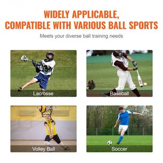 Reboteador de Lacrosse Plegable para Jardín, Red de Rebote de Voleibol de 3x4 Pies, Pantalla de Entrenamiento de Devolución de Béisbol y Softbol, Pared de Práctica de Tiro de Ángulo Ajustable, Negra