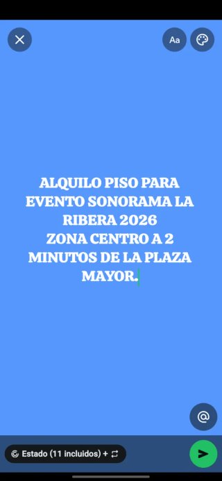 ALQUILO PISO PARA EVENTO SONORAMA LA RIBERA 2026