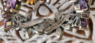 Anillo floral de Plata