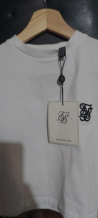 Camiseta SikSilk Blanca Talla 38