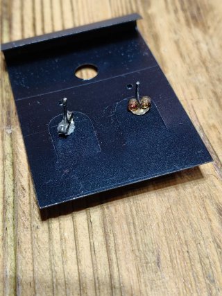 Pendientes de nácar y plata