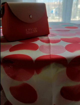 Coveri Collection pochette arancione con foulard