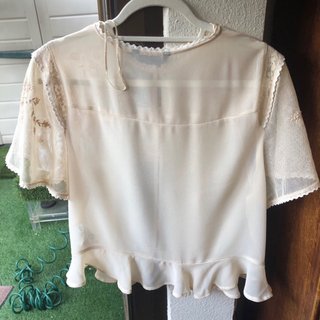 Blusa Zara Beige Talla XL
