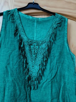 Vestido playero verde talla 44/2XL