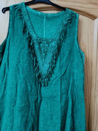 Vestido playero verde talla 44/2XL