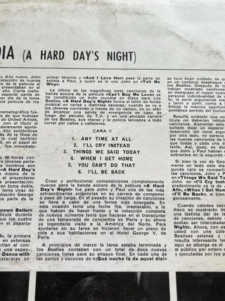 Vinilo The Beatles - Que noche la de aquel día