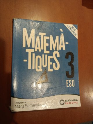 Mary Somerville 3 ESO. Matemàtiques Novetat