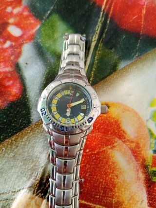 Orologio Vagary Uomo Nero e Argento